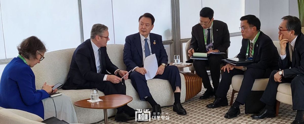 윤석열&nbsp;대통령, G20 정상회의 계기 영국 총리와 정상회담 개최